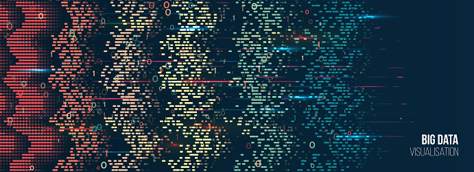 Machine Learning Algorithm Waves Array Visual Concept Big Data ...