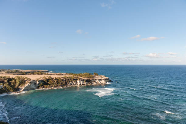 istock Beach in Barbados with Coastline. Clear Blue Sky 1307363676