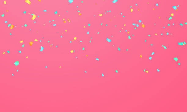 istock confetti color concept design template holiday Happy Day, background Celebration Vector illustration. 1307364091