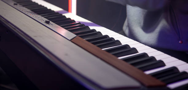 istock Close-up of musical keys in the studio. 1307365212