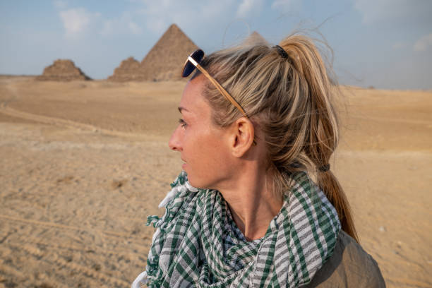 istock Young woman explores Egypt 1307368557
