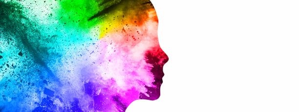 istock 3D illustration of an artistic woman's profile 1307368661