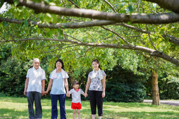istock Family having fun running in the open air 1307370229