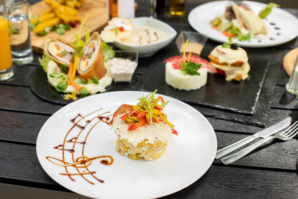 istock details of tasty brunch with differente plates 1307371518