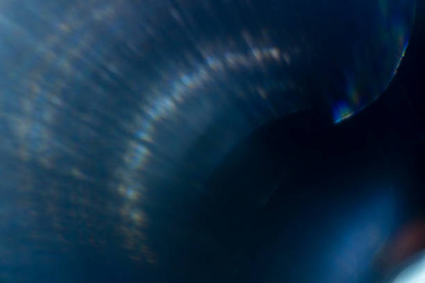 istock colorful abstract bokeh light on black background, real lens flare shot in studio. 1307373893