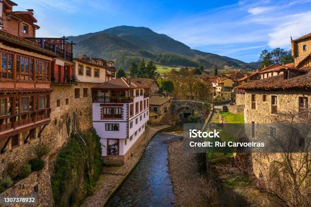 Village Of Potes Stock Photo - Download Image Now - Cantabria, Town, Spain