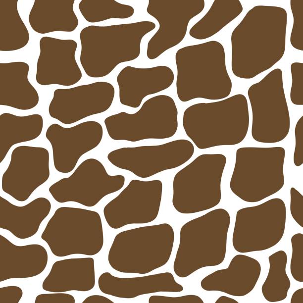 ilustraciones, imágenes clip art, dibujos animados e iconos de stock de patrón sin costuras de jirafa. impresión de animales salvajes. ilustración vectorial de la piel de vaca - hide leather backgrounds isolated