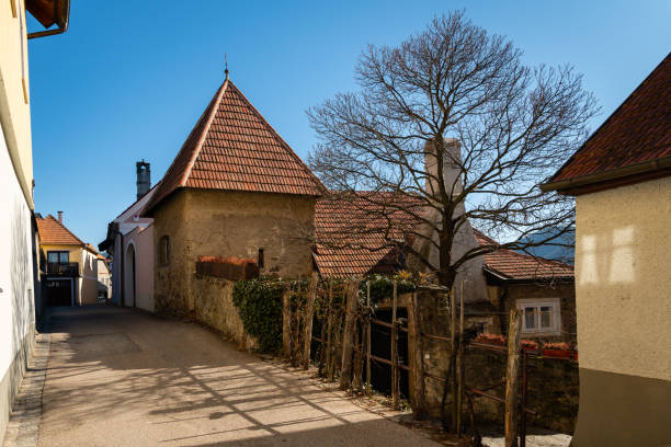 istock Weissenkirchen Wachau Austria on a sunny day in winter 1307382366