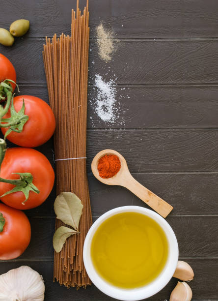 istock Ingredients for Italian pasta. 1307393817
