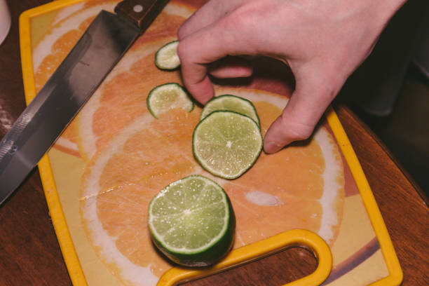 istock cooking mojito lime slicing knife juice components green fresh 1307393849