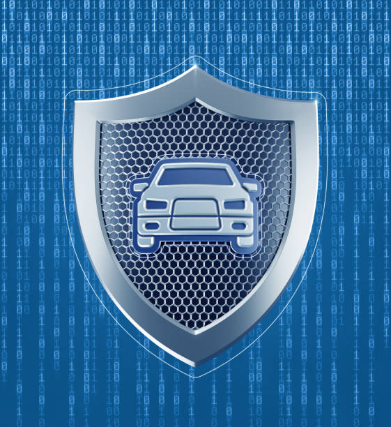 эмблема безопасности автомобиля или безопасности - insignia coat of arms car chrome стоковые фото и изображения
