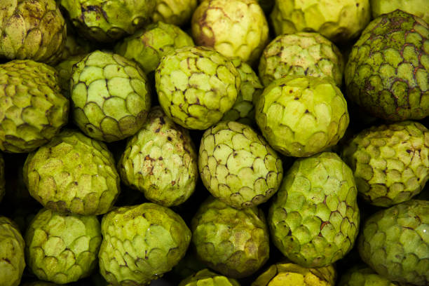 istock Anona da Madeira fruit on the market 1307394467