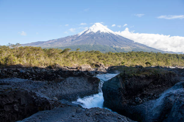 Volcano Villarrica stock photo