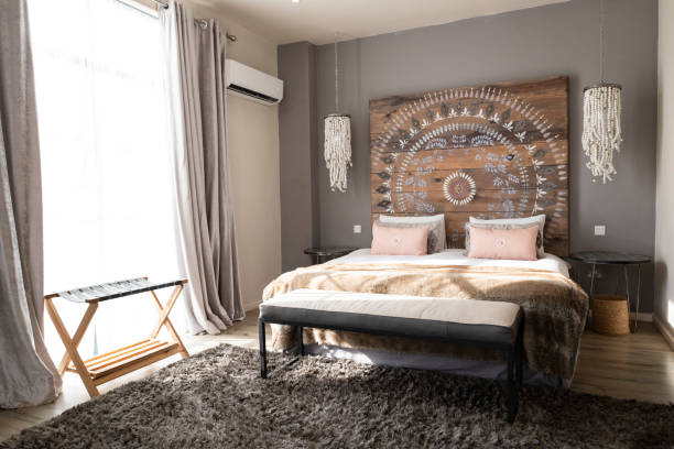 istock Beautifully decorated master suite in luxury hotel 1307396832