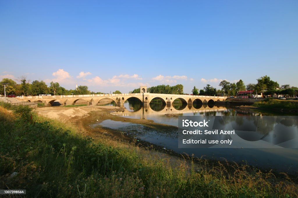 Meric Image Meric River View From Edirne Meric Bridge Stock Photo - Download Image ...