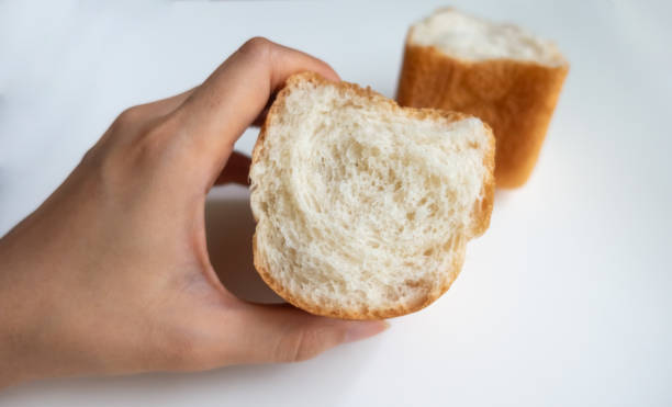 istock Homemade white bread, homemade baking 1307398900