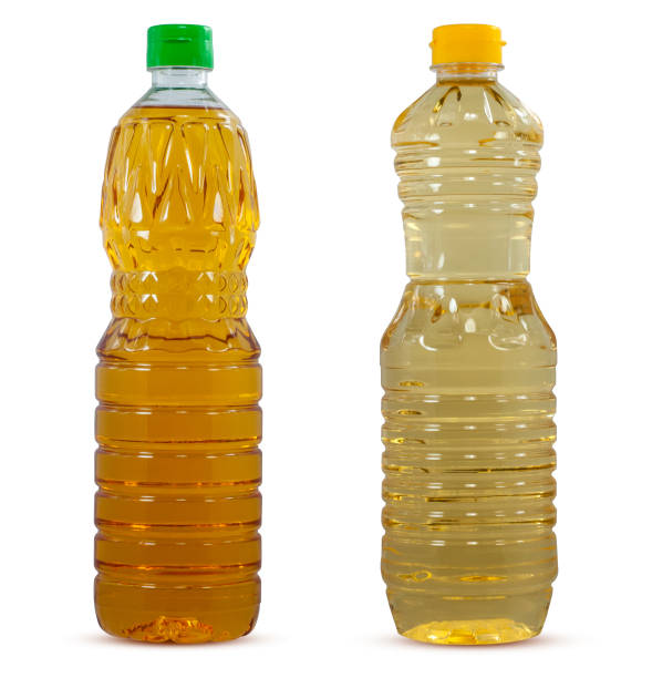 istock Oil plastic bottle isolated on white background 1307399955