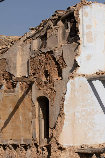 istock House in ruins with adobe walls, Ambel, Spain. 1307400240