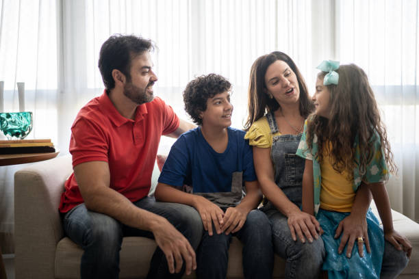 istock Family together at home 1307403077