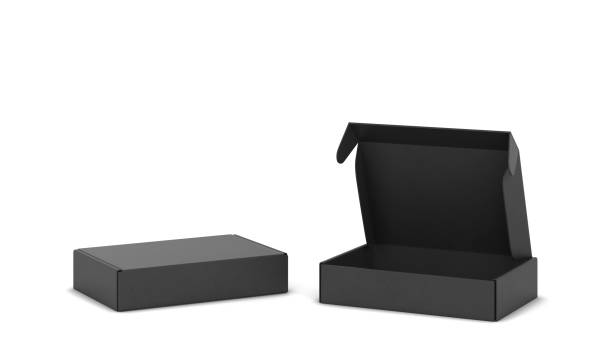istock Blank tuck in flap packaging box mockup 1307406616