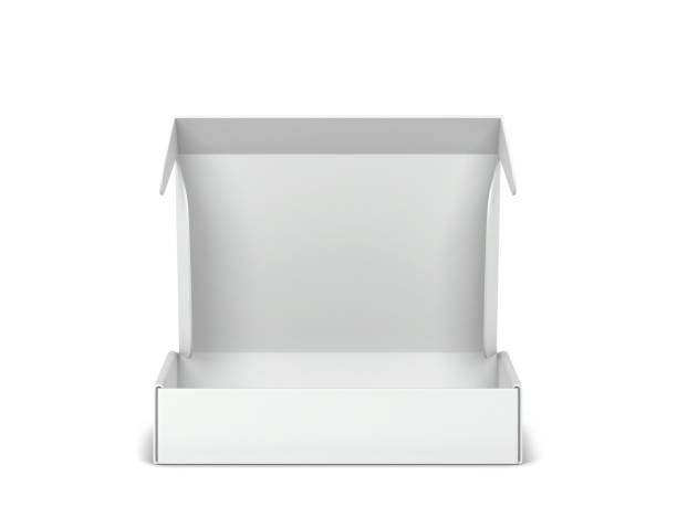istock Blank tuck in flap packaging box mockup 1307406629