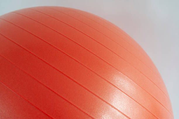 istock Red inflatable gym ball 1307406831
