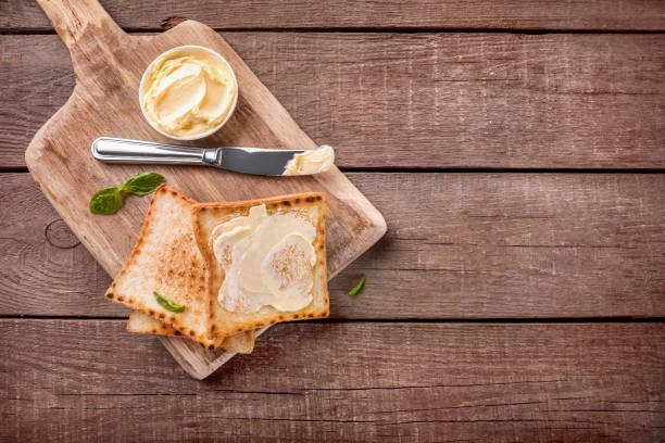 トーストパンのスライスとバター - butter toast bread breakfast ストックフォトと画像