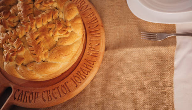 istock Decorated cake in Orthodox style 1307407846