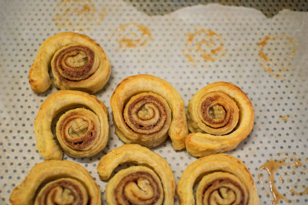 istock Closeup homemade veggie hot cinnamon cinnabon rolls or buns 1307411442