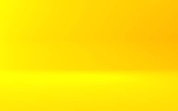 istock 3d rendering of empty yellow orange abstract minimal concept background. Scene for advertising, cosmetic ads, show,  technology, food, banner, cream, fashion, summer, kid. Illustration.Product display 1307411483