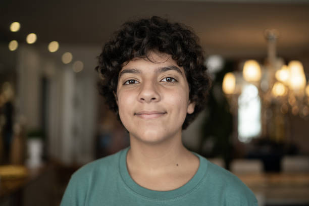 Portrait of a boy at home Portrait of a boy at home confident boy stock pictures, royalty-free photos & images