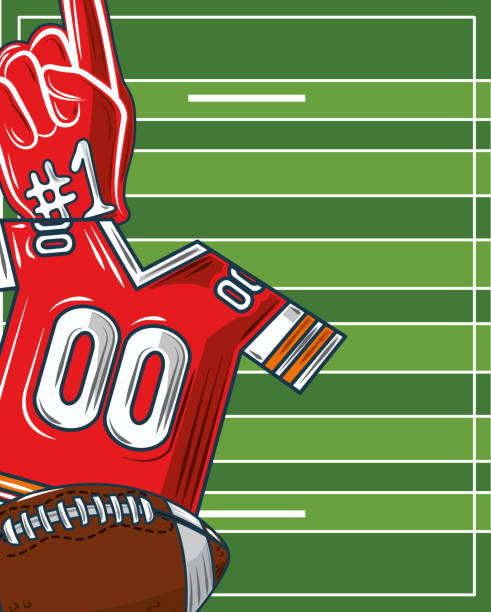 american football sport american football jersey ball field sports jersey stock illustrations