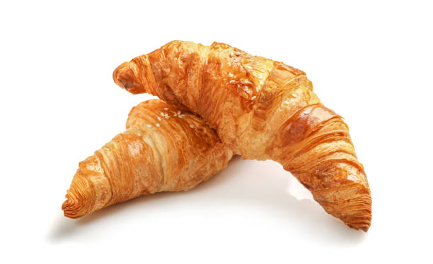 istock Delicious breakfast with fresh croissants 1307423173