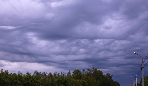 istock Menacing, terrible clouds rough waves-Undulatus asperatus 1307433315