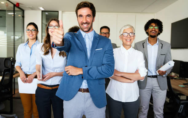 istock Successful entrepreneurs and business people achieving goals 1307433720