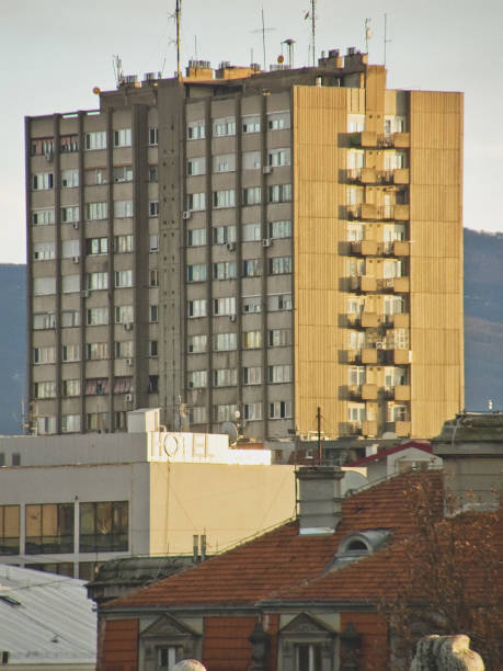 istock View of the old city skyscraper (Picture No 01) 1307444477