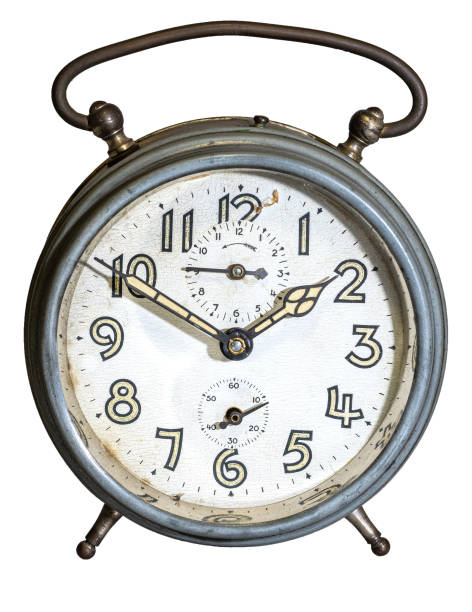 istock Old mechanical alarm clock, isolated 1307452418