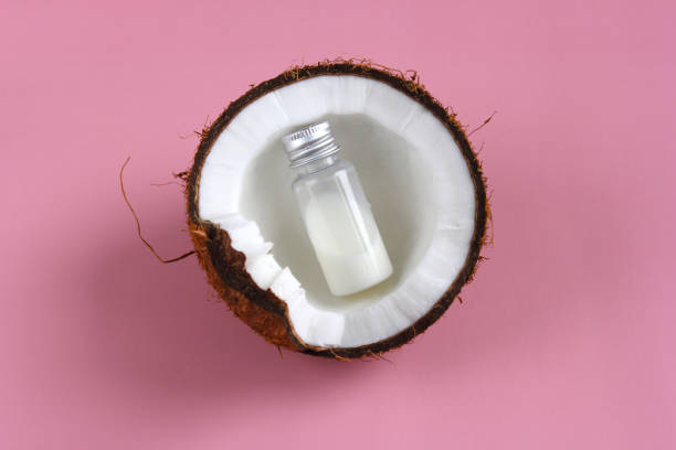 istock Bottle with coconut milk 1307453312