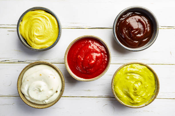 istock Set of different dip sauces 1307453670