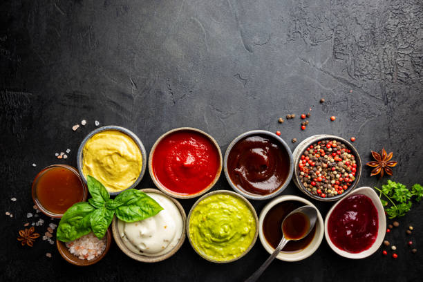 istock Set of different dip sauces 1307453673