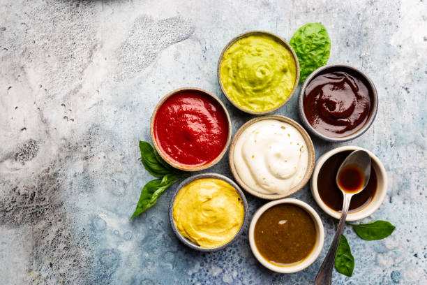 istock Set of different dip sauces 1307453680