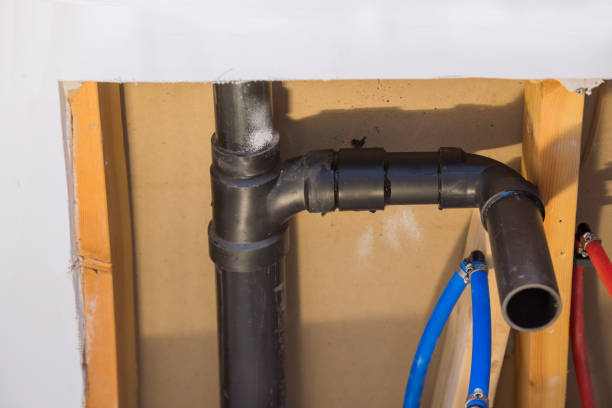 istock PVC pipe connections assemble and install water and drain under bathroom 1307454809