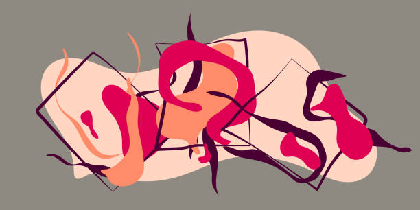 istock abstract modern shapes. art of creative minimalist. postcard or brochure cover design. 1307457258