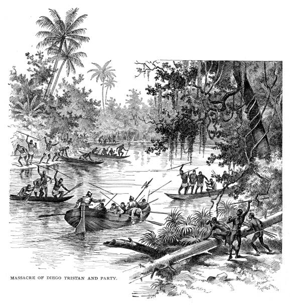 istock Massacre of Diego Tristan engraving 1892 1307460488