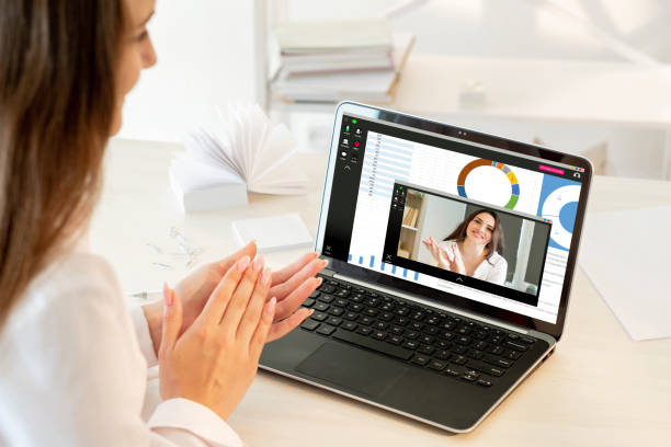 istock web chat online cooperation business women laptop 1307480685