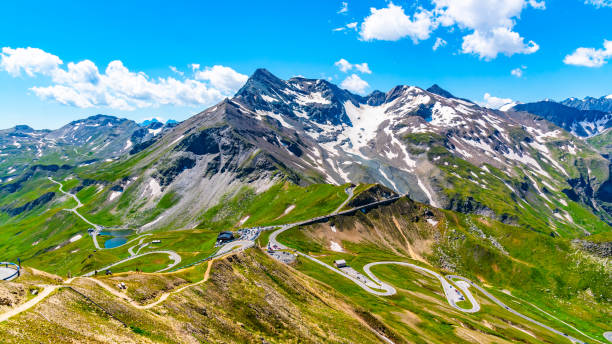 istock Mountain asphalt road serpentine 1307481084