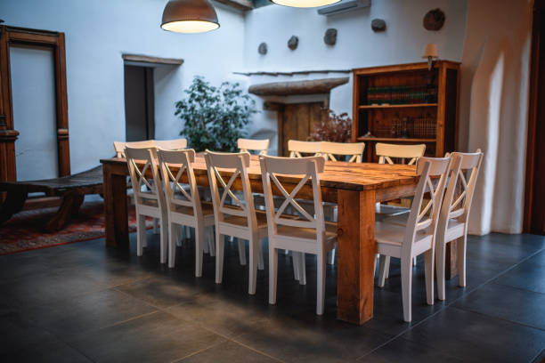 istock Cozy dining room in house in Spain 1307482229