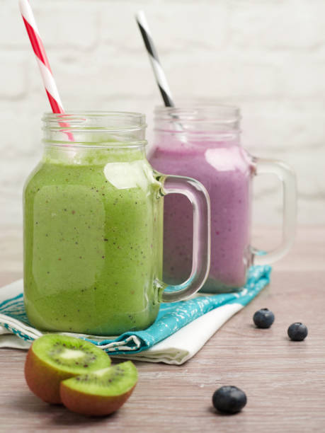 istock Kiwi and Blueberries  smoothies 1307487801