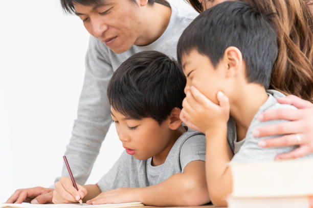 istock family of four , study, 1307493257