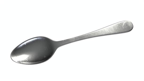 istock 3D render of spoon isolated on white. 1307493292